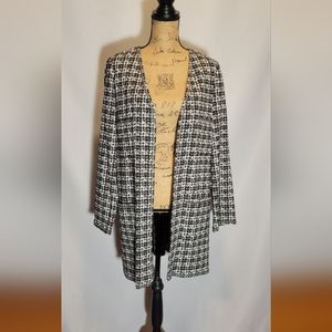 Max Studio Houndstooth Duster Jacket | NWT | Sz. M